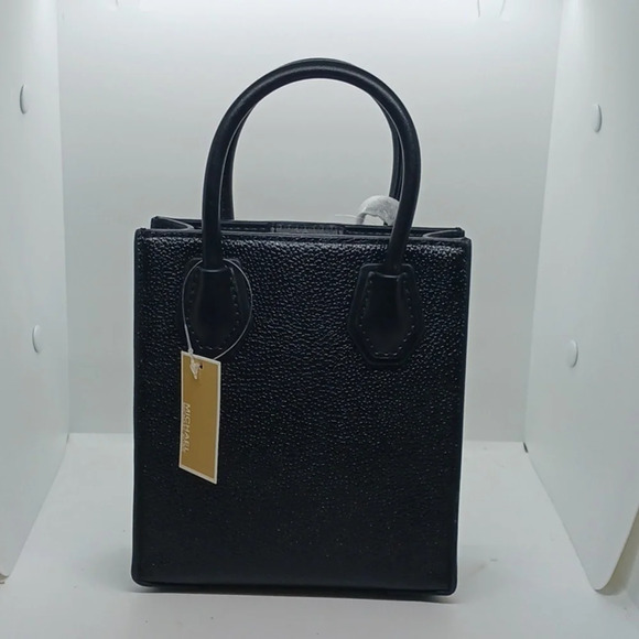 Michael Kors Mercer Black Extra-Small Leather Crossbody/Clutch Bag - Picture 6 of 9